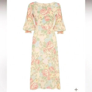 NWT Faithfull the Brand Clement Midi Dress Nadya Floral 4